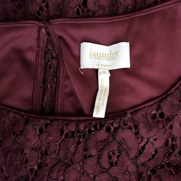 Tunique De Plage Laundry By Shelli Segal Blanc – Couverture Maillot Dentelle, Taille M, Occasion Très Bon état